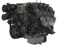 Stealth Black Mid Mount Serpentine System for LT4 Supercharged Generation V - AC, Power Steering & Alternator - All Inclusive
