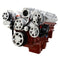 Chevy LS Engine Mid Mount Serpentine Kit - AC, Alternator & Power Steering - Mid-Mount