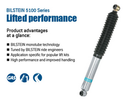 Bilstein 5100 Series 2012 GMC Sierra 1500 XFE Rear 46mm Monotube Shock Absorber