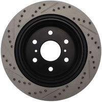 StopTech 05-10 GMC Sierra (w/ Rear Drum) / 07-09 GMC Yukon Rear Right Slotted & Drilled Rotor