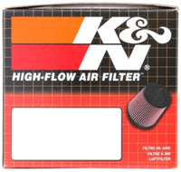 K&N Universal Rubber Filter 2 nch Top OD / 3.5 inch Base OD / 2.25 inch Flange ID / 4 inch Height