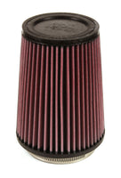 K&N Filter Universal Rubber Filter 4 inch Flange 5 3/8 inch Base 4 3/8 inch Top 7 inch Height