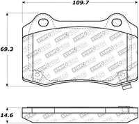 StopTech Performance 10+ Camaro Rear Brake Pads