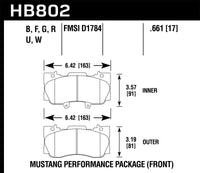 Hawk 15-17 Ford Mustang GT DTC-60 Race Front Brake Pads