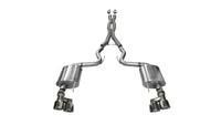 Corsa 15-16 Ford Mustang GT 5.0 3in Cat Back Exhaust Polish Quad Tips (Sport)