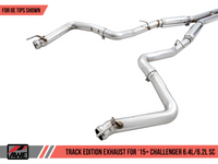 AWE Tuning 2015+ Dodge Challenger 6.4L/6.2L Supercharged Track Edition Exhaust - Use Stock Tips