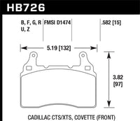 Hawk 2010-2015 Chevy Camaro SS HPS Street Front Brake Pads