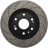 StopTech 05-10 GMC Sierra 1500 (w Rear Drum) / 07-09 GMC Yukon Front Left Slotted & Drilled Rotor