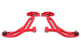 BMR Suspension 05-14 Ford Mustang Lower A-Arms - Red - Non-Adjustable