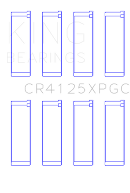 King Subaru EJ20/EJ22/EJ25 (Suites 52mm Journal Size) (Size STD) Tri-Metal Coated Rod Bearing Set