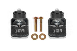 BMR Chevy SS and Pontiac G8 Motor Mount Kit (Solid Bushings) Black Hammertone